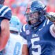 Ole Miss Rebels running back Kewan Lacy after a score against The Citadel in a game