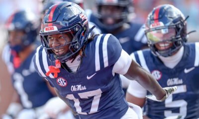 Ole Miss Rebels wide receiver Winston Watkins after scoring against The Citadel