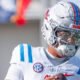 Ole Miss Rebels quarterback Trinidad Chambliss before Egg Bowl game against the Mississippi State Bulldogs