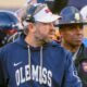 Ole Miss Rebels coach Pete Golding on the sidelines during College Football Playoff game against the Tulane Green Wave