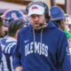 Ole Miss Rebels coach Pete Golding on the sidelines during College Football Playoff game against the Tulane Green Wave