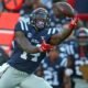 Ole Miss wide receiver DK Metcalf makes a catch against Alabama during the 2018 season. | Ole Miss Athletics