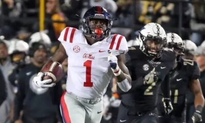 Ole Miss wide receiver AJ Brown in a 2018 game vs. Vanderbilt. | Ole Miss Athletics