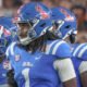Ole Miss Rebels defensive lineman Princewill Umanmielen during Fiesta Bowl against the Miami Hurricanes