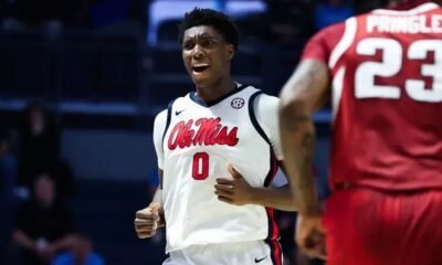 Ole Miss Men's Basketball during the game against Arkansas at The SJB Pavilion at Ole Miss in Oxford, MS on January 7, 2026. | Ole Miss Athletics