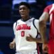 Ole Miss Men's Basketball during the game against Arkansas at The SJB Pavilion at Ole Miss in Oxford, MS on January 7, 2026. | Ole Miss Athletics
