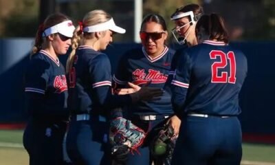 Ole Miss Softball during the game against Co-Lin at Ole Miss Softball Complex in Oxford, MS on October 17, 2025. | Ole Miss Athletics