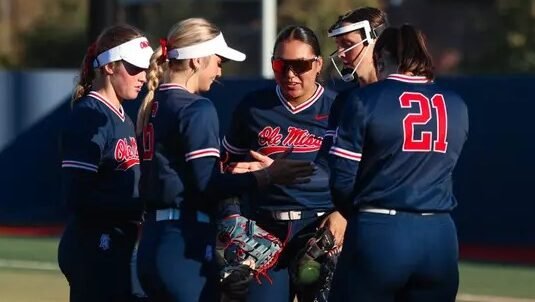 Ole Miss Softball during the game against Co-Lin at Ole Miss Softball Complex in Oxford, MS on October 17, 2025. | Ole Miss Athletics