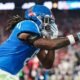 Ole Miss tight end Dae'Quan Wright celebrates his touchdown catch against Miami in a CFP semifinal game. | Ole Miss Athletics