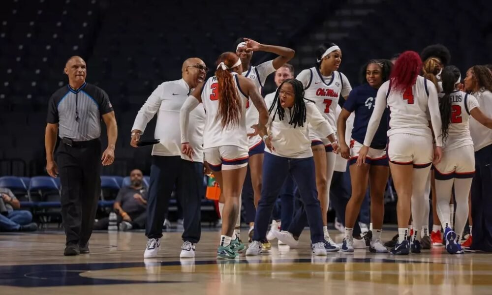 Ole Miss Women's Basketball during the game against Vanderbilt at Legacy Arena in Birmingham, AL on January 30, 2026. | Ole Miss Athletics