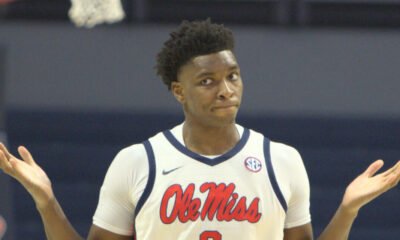 Ole Miss senior Malik Dia reacts during Saturday's game against Florida in Oxford. | Dylan Cohron/HottyToddy.com