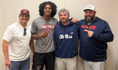 Ole Miss coaches visited Jayden Aparicio-Bailey in Parttville, Ala. last month. | Photo Credit: Jayden Aparacio-Bailey/X