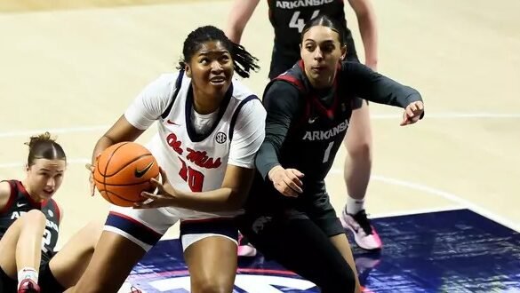 Ole Miss Women's Basketball during the game against Arkansas at The SJB Pavilion at Ole Miss in Oxford, MS on February 12, 2026. | Ole Miss Athletics