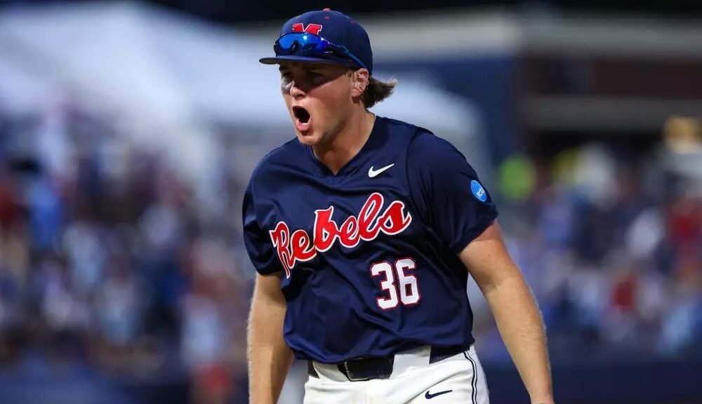 Ole Miss Rebels Baseball's Will Furniss vs Murray State in Oxford MS on June 2nd 2025. | Ole Miss Athletics