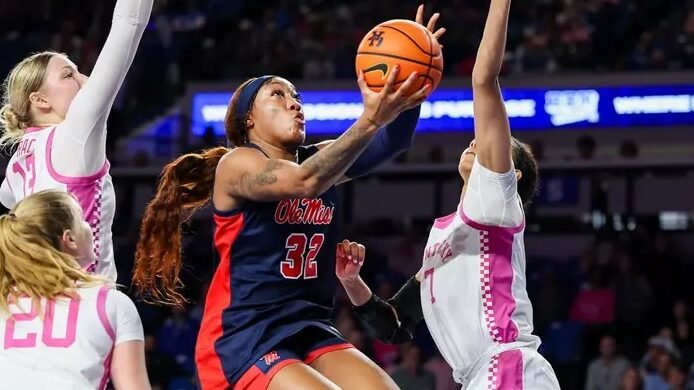 Ole Miss Women’s Basketball during the game against Kentucky at Memorial Coliseum at the University of Kentucky in Lexington, KY on February 15, 2026. | Ole Miss Athletics