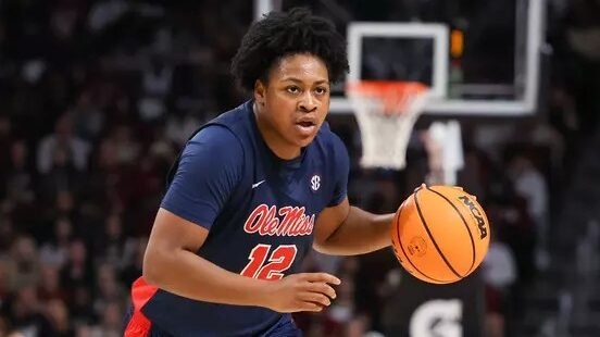 Ole Miss' Christeen Iwuala during the game against South Carolina at Colonial Life Arena at the University of South Carolina in Columbia, SC on February 22, 2026. | Ole Miss Athletics