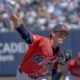 Ole Miss pitcher Hudson Calhoun started Saturday's game against Mississippi State at Swayze Field. | Dylan Cohron, HottyToddy.com Images