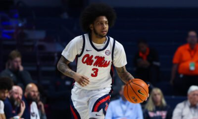 Ole Miss junior guard Koren Johnson vs. Vanderbilt on Tuesday in Oxford. | Ole Miss Athletics