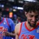 Ole Miss guard Ilias Kamardine and forward Malik Dia arrive for live interviews on SEC Network. | Ole Miss Athletics