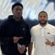 Louisville (Miss.) defensive lineman Mitchell Turner with Ole Miss defensive line coach Randall Joyner on Tuesday. | Mitchell Turner/X