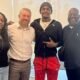 Ole Miss head coach Pete Golding with Garland (Tex.) Lakeview Centennial CB Montre Jackson and his family. | Montre Jackson/X