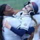 Ole Miss softball players celebrate during Wednesday's 5-1 win against Louisiana Tech. | Ole Miss Athletics