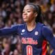 Ole Miss sophomore Sira Thienou reacts during a NCAA Tournament game against Minnesota. | Ole Miss Athletics