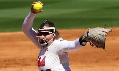 Ole Miss pitcher Kyra Aycock against No. 4 Tennessee. | Ole Miss Athletics