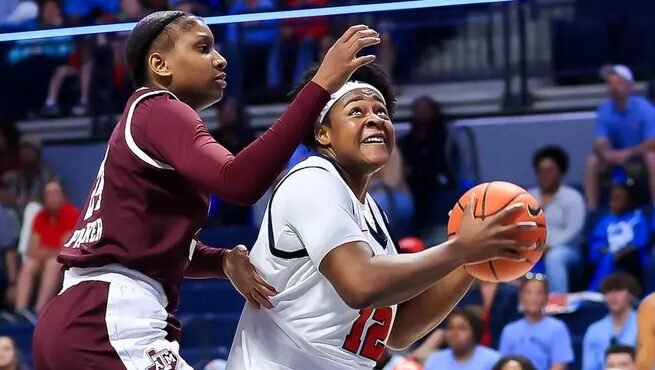 Ole Miss Women's Basketball during the game against Texas A&M at The SJB Pavilion at Ole Miss in Oxford, MS on March 1, 2026. | Ole Miss Athletics
