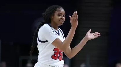 Ole Miss sophomore Tianna Thompson during the game against Auburn at Bon Secours Wellness Arena in Greenville, SC on March 5, 2026. | Ole Miss Athletics