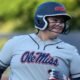 Ole Miss freshman Madi George had plenty to smile about after setting a new single-season freshman home run record against North Alabama. | Ole Miss Athletics