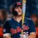 Ole Miss first baseman Will furniss prepares for an at-bat during a SEC game against Florida. | Ole Miss Athletics