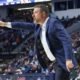 Ole Miss men's basketball coach Chris Beard vs. Auburn in 2026 SEC Tournament in Nashville. | Ole Miss Athletics
