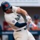 Ole Miss third baseman hits a home run in a midweek game against Murray State at Swayze Field. | Ole Miss Athletics