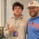 Brentwood (Tenn.) Academy quarterback Crews Jenkins with Ole Miss offensive coordinator John David Baker. | Crews Jenkins/X