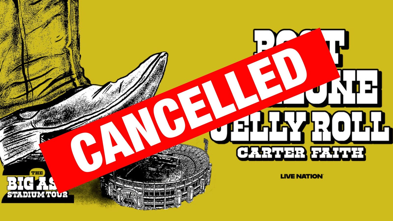 Post Malone has cancelled the Oxford show as well as others from his upcoming stadium tour.